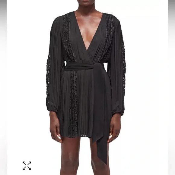 The Kooples | Dresses | Nwt The Kooples 45 Black Lace Dress With Belt Size  6 Kooples Size 2 | Poshmark